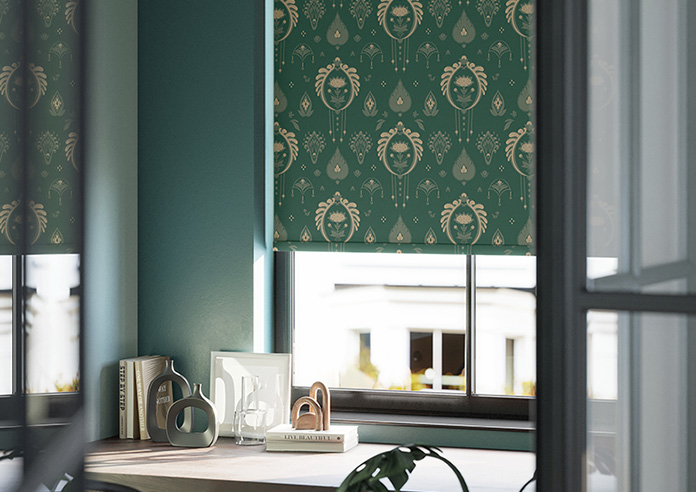 Tangier, Emerald - Roller Blind - Image 5